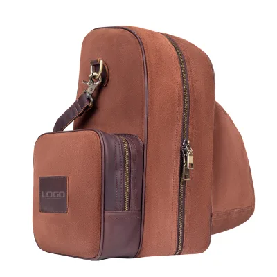 Hot Selling 18L Suede Mate Tea Backpack Water-Resistant Lining Bag Reusable Portable for Carrying Food Beverages Cup Covers