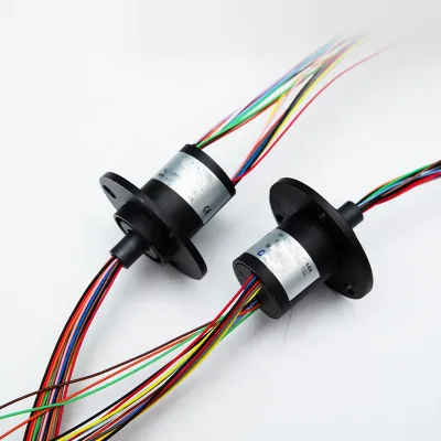 Cap Micro Slip Ring, Low-power Cap slip Ring, Collector Ring, 360 Degree Rotating Wire Interface, 6-way Electric slip Ring