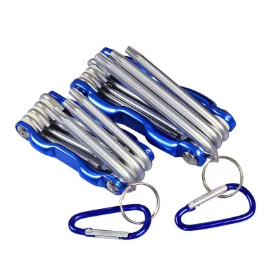 High Quality Portable Metal Handle Metric Folding Torx Hex Allen Keys