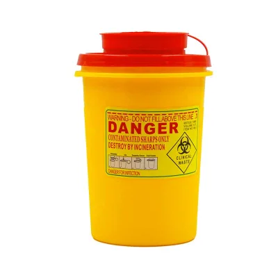 0.7L Small Size Round Sharps Containers Sharp Safe Container for Hospital Use