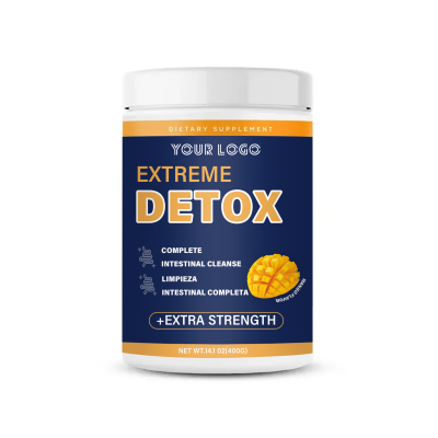 Superfood Dietary Supplements Detox Powder Support Digestion Energy Clear Skin Boosts Metabolism Customized Powder Mango Flavor