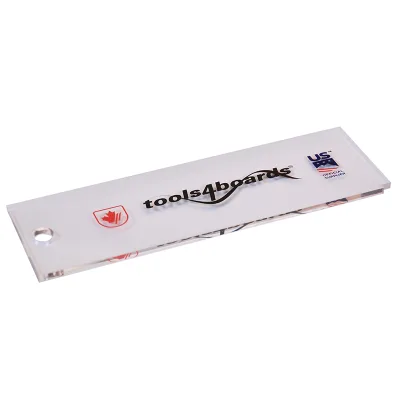 Ski Wax Scraper Heavy Duty Snowboard Wax Scraper with Right Notch for Removing the Extra Cooled Wax From the Skis Snowboards