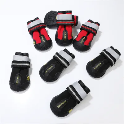 Wholesale Pet Product Waterproof Outdoor Anti-Slip Dog Booties Paw Protector Breathable Dog Shoes for Medium Large Dogs