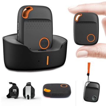 Elderly Lone Worker Telecare Pendant Fall Detection 4G GPS Panic Button with Gps Positioning Incoming Call Answer Automatically