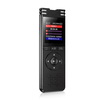 Professional Digital Voice Recorder with HD Color Screen Noise Reduction and WAV Sound Playback Dictaphone Style