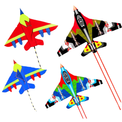 New Aircraft Kite Wholesale Children & Adult Long Tail Factory Direct Nylon Airplane Kite Bird Kite