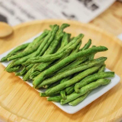 Crispy Green Beans, Crispy Cowpeas, Fruit and Vegetable Crisps Slices, Fresh and Ready-to-eat, Dehydrated Dried Vegetables