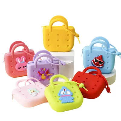 Lightweight and Compact Mini Coin Purse Mobile Phone Storage Bag With Novelty DIY Hole Key Case New Cartoon Design