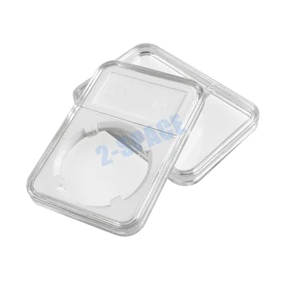 Custom Size Grading Certified Coin Display Holder Grade Coin Storage Case Empty PS Plastic PSB Coin Slab