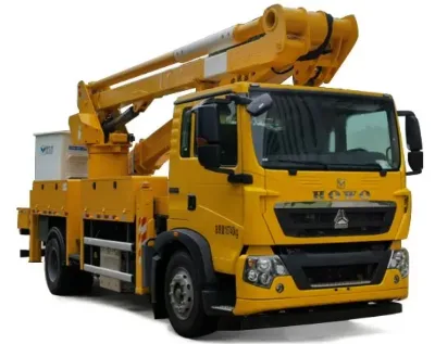26m Insulated Aerial Work Vehicle Working with Electricity 45KV with Platform Basket for Urban Maintenance Vehicles