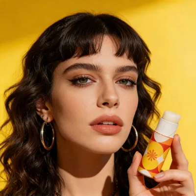 Luxury Glossy Art Paper Tube Packaging Embossing Waterproof Sponge Lining Matt Lamination for Solid Deodorant Lip Balm Cosmetics