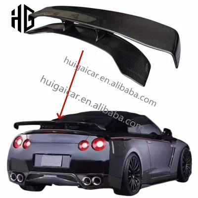OEM Style Carbon Fiber Rear Spoiler Wing for NISSAN GTR R35 Trunk Wing Auto Parts