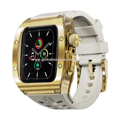 Shellbox Luxury Shockproof 304 Stainless Steel Watch Case For Apple Watch Series 4/5/6/SE1/SE2 44mm 7/8/9 45mm