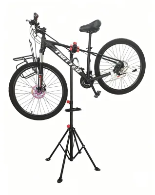 Howlighting Portable Height-Adjustable Steel Bike Repair Stand for Road Bicycle Work Category Bicycle Rack