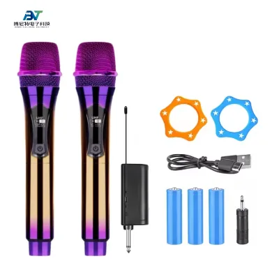 High Quality 2-Channel for Wireless Vocal Microphone for Stage Speaker Sound Equipment