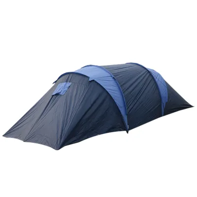 Three Season Optional Outdoor Portable Waterproof Windproof Double Layer Two Bedroom 5.7*3.9M 8-10 Person Straight Bracing Tent