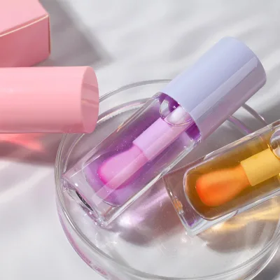 Vegan Long-wearing Smudge Proof Blush Oil for Lip and Face Make up Gloss Shimmer Color Changing Lip Glow Oil Blusher Tint