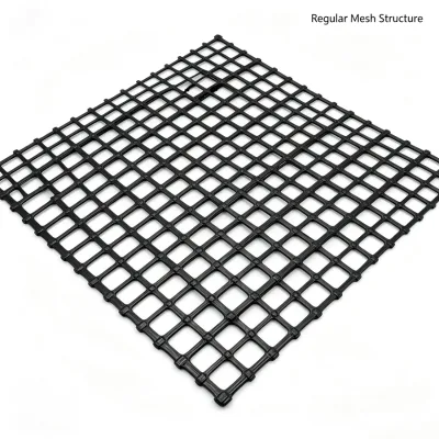 Uniform Mesh Custom Biaxial Plastic Geogrid for Embankment Reinforcement and Anti-Slip