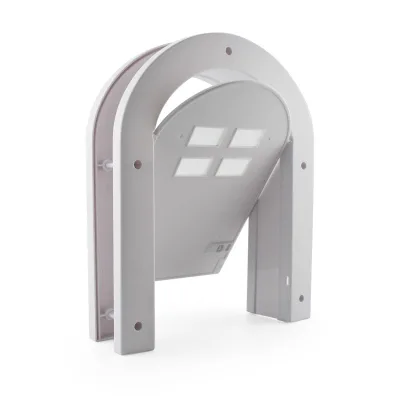 Free Entry and Exit Concise Cat Doors Plastic Pet Arch Cat Door Suitable for Window and Door