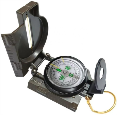 Multifunctional Waterproof Survival Lensatic Sighting Outdoor Camping Compass Tactical Compass