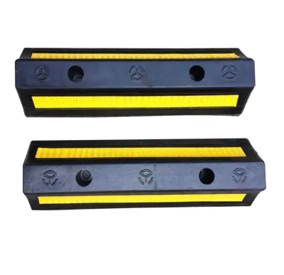 485mm Black and Yellow Parking Wheel Stopper Rubber Car Park Stopper
