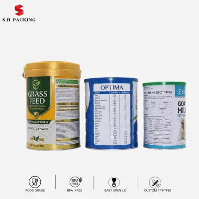 Child Proof Tin Can D401 Packaging Tin Cans With Screw Top Lid