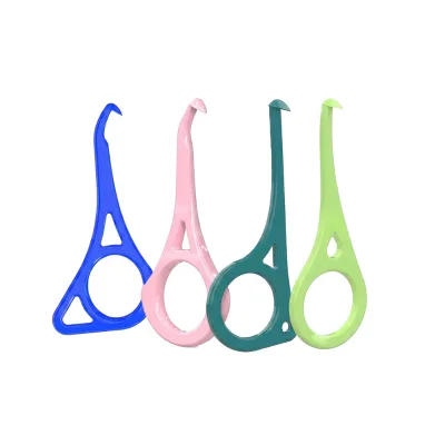 Double Triangle Pink ABS Orthodontic Aligner Remover Hook Dental Retainer Removal Tool Portable Braces Cleaner Accessory