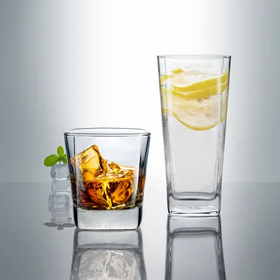 Wholesale Durable Lead Free Whiskey Cup 189Ml Restaurant Bar Club Household Use Glassware Crystal Wine Cup 400Ml Clear Juice Cup