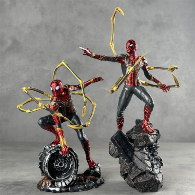 Hot Selling Cartoon Marvel Spider Man Action Figures Custom Cartoon Desk Decoration Collectible PVC Accessories Action Figures