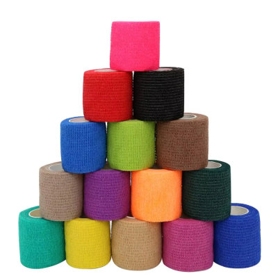 Hot Selling High Elastic Breathable Relieve Pain Medical Bandages Cohesive Adhesive Bandage