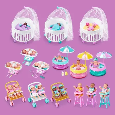 Mini Baby Ball One or Two Generations 5 Times Surprise Ball Simulation Playing House Cart Doll Furniture Accessories Doll House