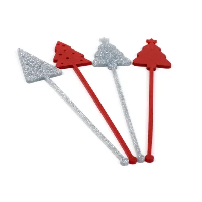 Summer Anniversaries Holiday Party Decor Bachelorette Hen Party Pmma Glitter Stir Sticks for Long Drinks