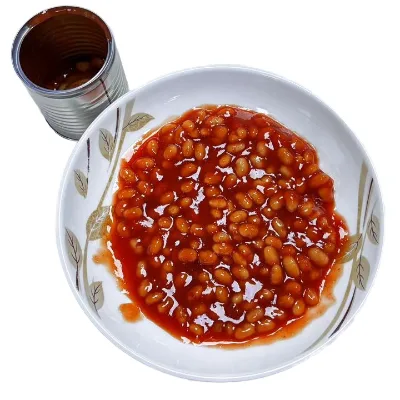 HACCP Canned White Kidney Beans in Tomato Sauce OEM Brand 184g Canned Vegetables