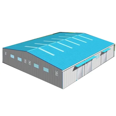 Prefabricated Insulated Warehouse Prefabricated Steel Structure Storage Hangar Steel Structure With Crane