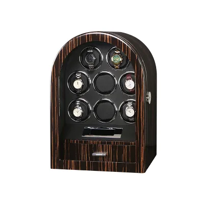 Automatic Winding Machine Fingerprint Watch Storage Box Scientific Silent Operation Never Fade Watch Winder 8915