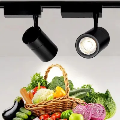 Factory Direct Sales Spotlight Mall Decoration Die-casting Aluminum Wire 20W LED Track Light LED Track Spotlight