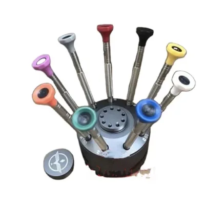 LH 2025 New 12PCS Stainless Steel Screwdrivers 6PCS Needle Pen Set Watch Repair Tools with Adjust Function Durable 15x10x13CM