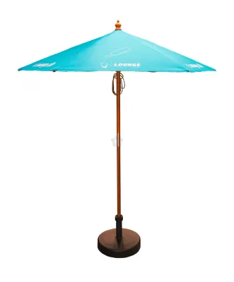 Garden Bamboo Umbrella Outdoor Large Rectangular Cantilever Wooden Parasol