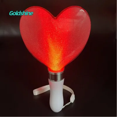 LED Battery Powered Heart Shape Glow Sticks for Concert & Party Party Supplies