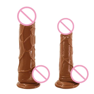 Hot Sale Classic Style 7 Inches TPE Realistic Dildo Adult Sex Toys for Women with Strong Suction