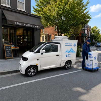 Wholesale Single Seat Electric Refrigerated -25°C Cold Chain Cargo EV with EEC/COC for Fresh Food Delivery Cold Chain 5kW Motor