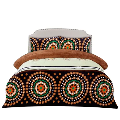 China Direct Soft Quality Quilt Printed Comforter Flannel Sherpa Borrego Sets Bedding
