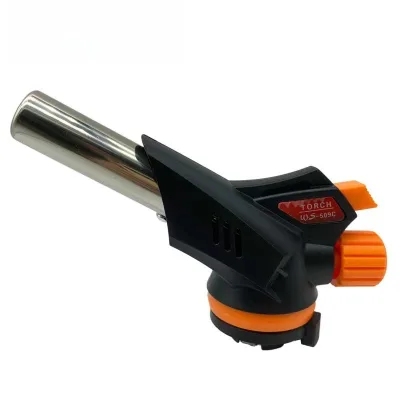 Cooking Butane Igniter Camping Hiking Gas Torch burner Flame Gun Gas Welding Torch Kit Kitchen Lighter Gun with Gas