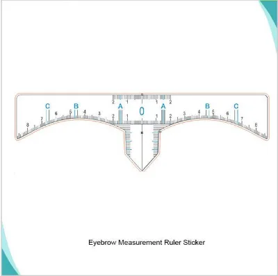 Permanent Makeup Eyebrow Disposable Sticky Tape Eyebrow Shaping Measurement Ruler