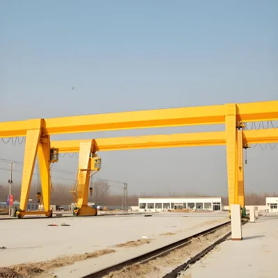 Cross-border Export 25-ton 10m Electric Gantry Crane with Ground+Remote Control 4-Year Warranty for Port Cargo Handling
