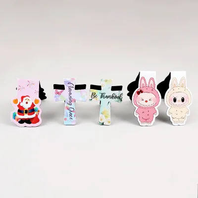 Eco-Friendly Magnetic Paper Bookmark with Cartoon Design