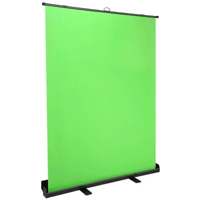 Floor Rising Manual Pull up Background Green Screen Foldable Wrinkle-Resistant Green Fabric for Photography Video