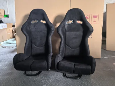 EDDY Customized Designed Bride Style Adjustable Universal Black Sport Carbon Fiber Racing Bucket Chair Seat Made in China