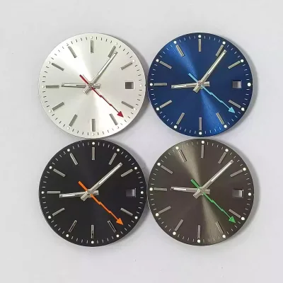 29mm Watch with lightning Bolt Hands and Green Luminous Hands. Suitable for Japanese 8215 and Pearl 2813 Movements.
