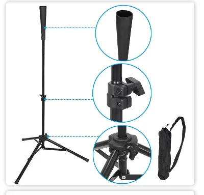 Factory Wholesale Baseball Batting Rack Softball Training Base Portable Foldable Tripod Baseball Batting Tee